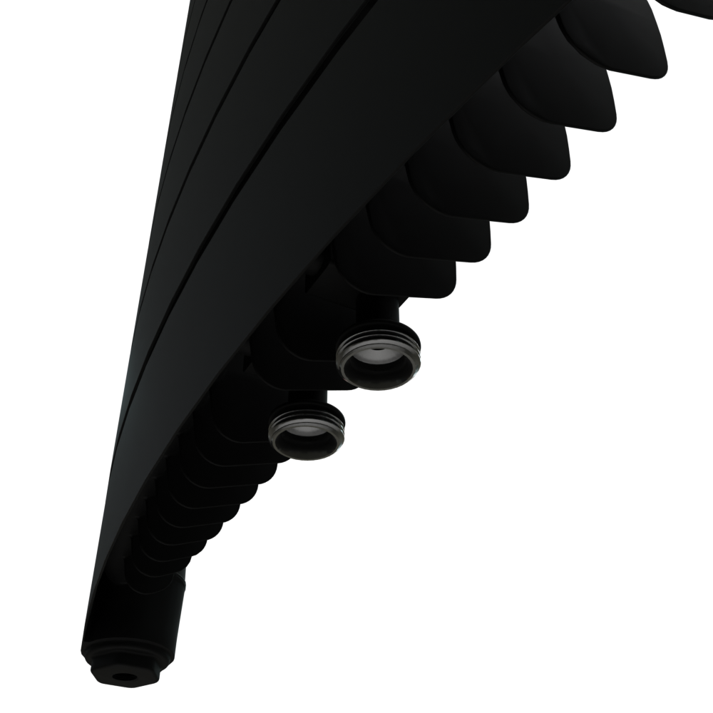 Радиатор биметаллический RIFAR CONVEX VENTIL 500 х 18 секций АНТРАЦИТ