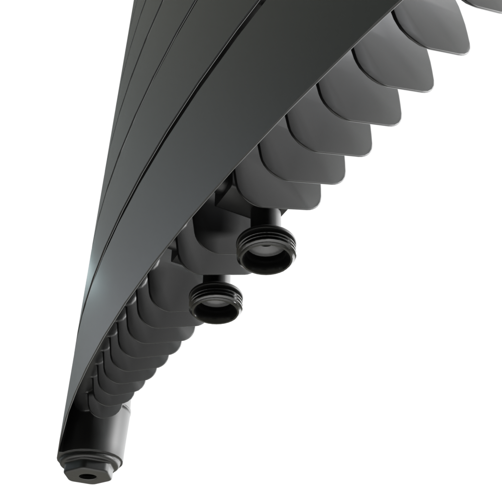 Радиатор биметаллический RIFAR CONVEX VENTIL 500 х 22 секции ТИТАН